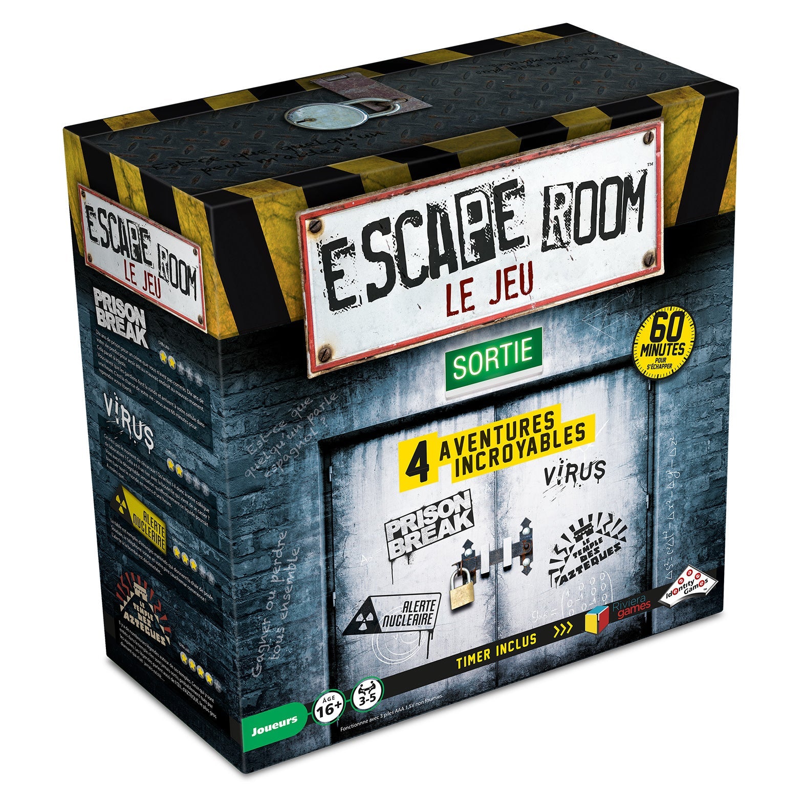 Jeux De Société - Escape Room - Coffret De Base 1 (4 Scénarios) - Fr Party Shop