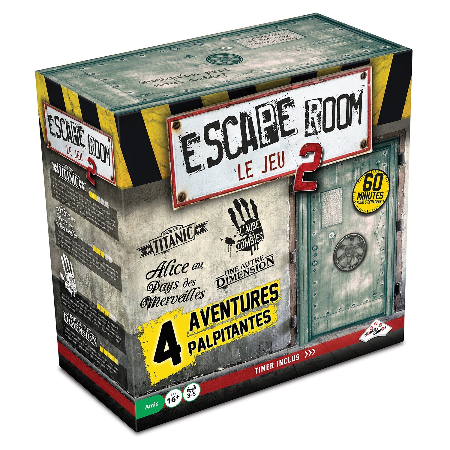 Jeux De Société - Escape Room - Coffret De Base 2 (4 Scénarios) Party Shop