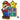 Amscan - Jeux En Foam 7 1/4" X 6" Xoxo - Super Mario - Party Shop