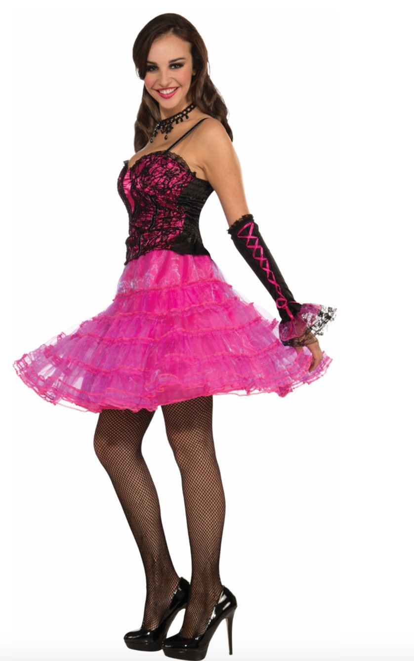 Jupe Crinoline Adulte - Rose Fluorescent Party Shop