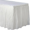 Amscan - Jupe De Table En Plastique (21Pi X 29Po) - Blanc - Party Shop