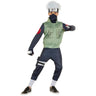 InSpirit - Kakashi Hatake Naruto kids costume with green vest, blue pants, black face mask, and Konoha headband – perfect for anime cosplay or Halloween - Party Shop