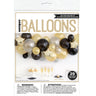 Unique - Kit De Guirlande De Ballons En Latex (29) Argent Or Noir - Party Shop