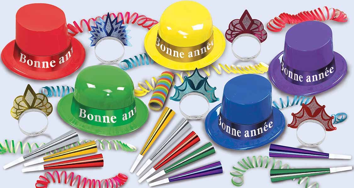 Kit De Party - Bonne Année Couleurs Assorties - 10 Personnes Party Shop