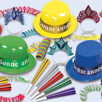 Kit De Party - Bonne Année Couleurs Assorties - 10 Personnes - Party Shop