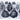 SKS - Kit De Party - Happy New Year Argent Et Noir - 10 Personnes - Party Shop