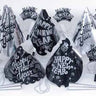 SKS - Kit De Party - Happy New Year Argent Et Noir - 10 Personnes - Party Shop