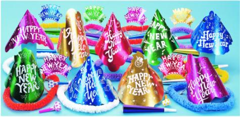 Kit De Party - Happy New Year Couleurs Assorties - 10 Personnes Party Shop