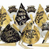 SKS - Kit De Party - Happy New Year Or Et Noir - 10 Personnes - Party Shop
