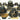 SKS - Kit De Party - Happy New Year Or Et Noir - 10 Personnes - Party Shop