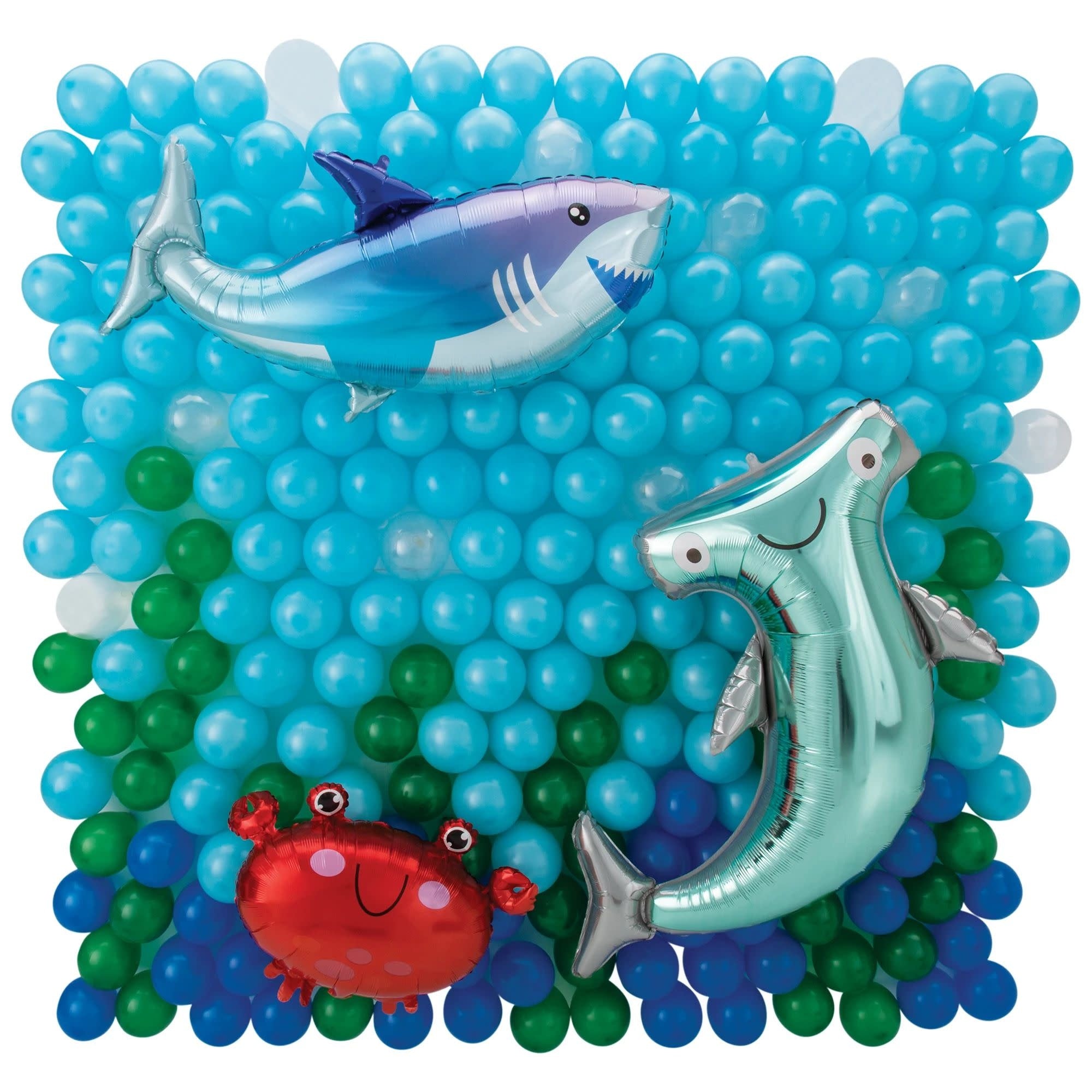 Kit De Toile De Fond De Ballons En Latex Et Mylar - Sous La Mer Party Shop