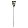 Amscan - Krazed jester cane – spooky Halloween accessory for clown or evil jester costumes. Perfect prop for haunted houses, cosplay, carnival & scary parties. - Party Shop