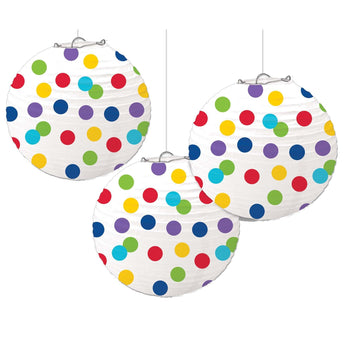 Lanterne De Papier 9.5" (3) - Pois Party Shop