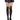 Collants opaques chat noir avec effet cuissard transparent