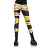 Leg Avenue - Leggings À Motifs Ruban De Scène De Crime - Party Shop