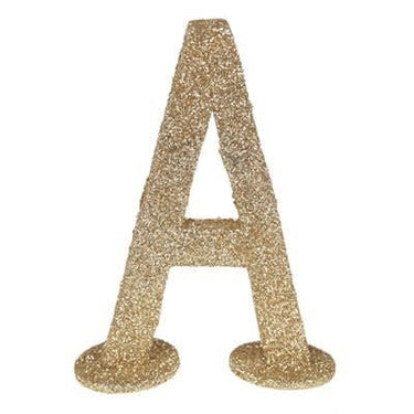 Santex - Lettre Pailletée Or A 6.5 X 10 Cm - Party Shop