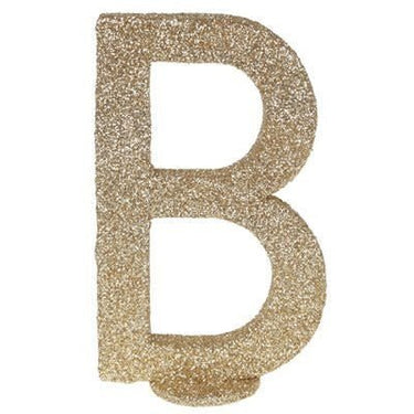 Santex - Lettre Pailletée Or B 6.5 X 10 Cm - Party Shop