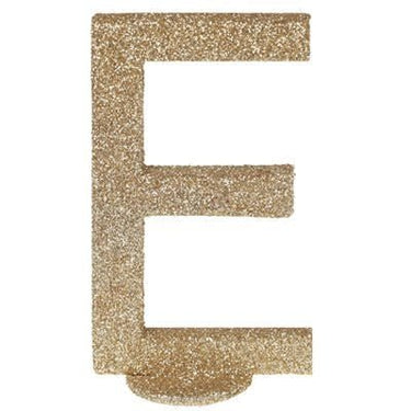 Santex - Lettre Pailletée Or E 6.5 X 10 Cm - Party Shop