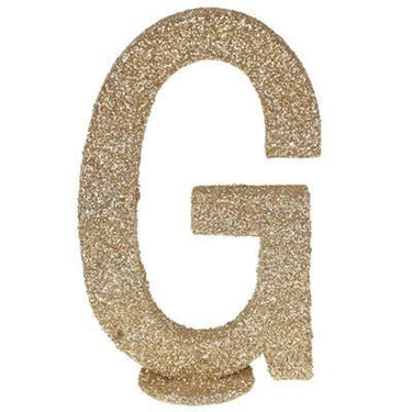 Santex - Lettre Pailletée Or G 6.5 X 10 Cm - Party Shop