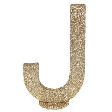 Santex - Lettre Pailletée Or J 6.5 X 10 Cm - Party Shop