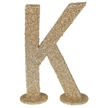 Santex - Lettre Pailletée Or K 6.5 X 10 Cm - Party Shop