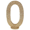 Santex - Lettre Pailletée Or O 6.5 X 10 Cm - Party Shop