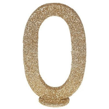 Santex - Lettre Pailletée Or O 6.5 X 10 Cm - Party Shop