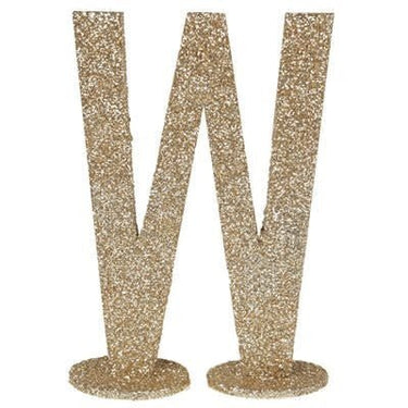 Santex - Lettre Pailletée Or W 6.5 X 10 Cm - Party Shop