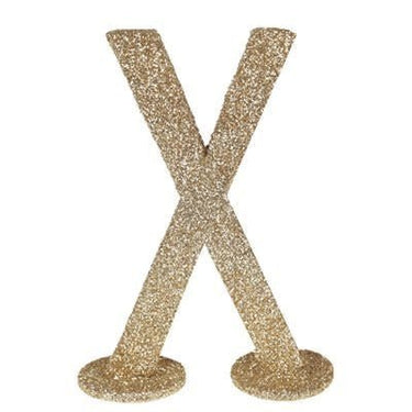 Santex - Lettre Pailletée Or X 6.5 X 10 Cm - Party Shop