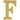 Amscan - Lettre Scintillante 9Po Or - F - Party Shop