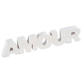 Lettres Amour Blanc 12 X 1 X 2.5 Cm Party Shop