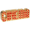 Santex - Lettres Cinéma Lumineuses Rouge - Cinéma Hollywood - Party Shop