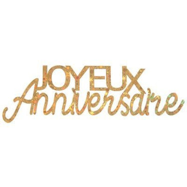 Santex - Lettres Joyeux Anniversaire Or (2) - Party Shop