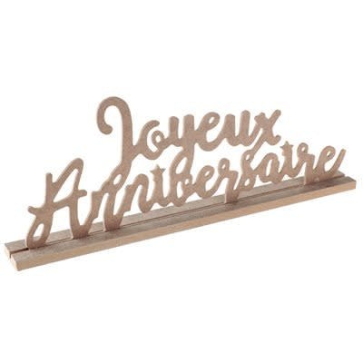 Lettres Pour Table Joyeux Anniversaire Naturel Party Shop