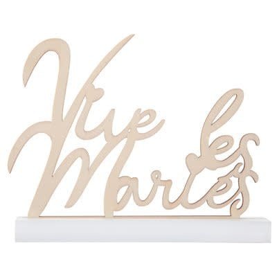 Lettres Vive Les Mariés Naturel Party Shop