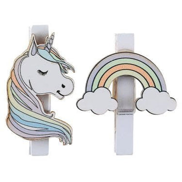 Santex - Licorne Sur Pince Rose (6) - Party Shop