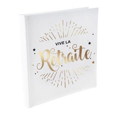 Santex - Livre D'Or Vive La Retraite Métallisé Blanc - Party Shop