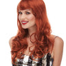 WESTBAY - Long auburn burlesque wig for women – premium curly wig for cosplay, cabaret, or Halloween costumes - Party Shop