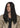 WESTBAY - Long black wig with center part – premium Halloween and cosplay wig for witch, vampire or gothic costumes - Party Shop