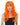 WESTBAY - Long orange burlesque wig for women – premium curly wig for cosplay, cabaret, or Halloween costumes - Party Shop