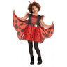 Love Bug costume for girls – red and black ladybug dress with soft wings and floral headband – perfect for Halloween or garden-themed parties - FunWorld - Party Shop
