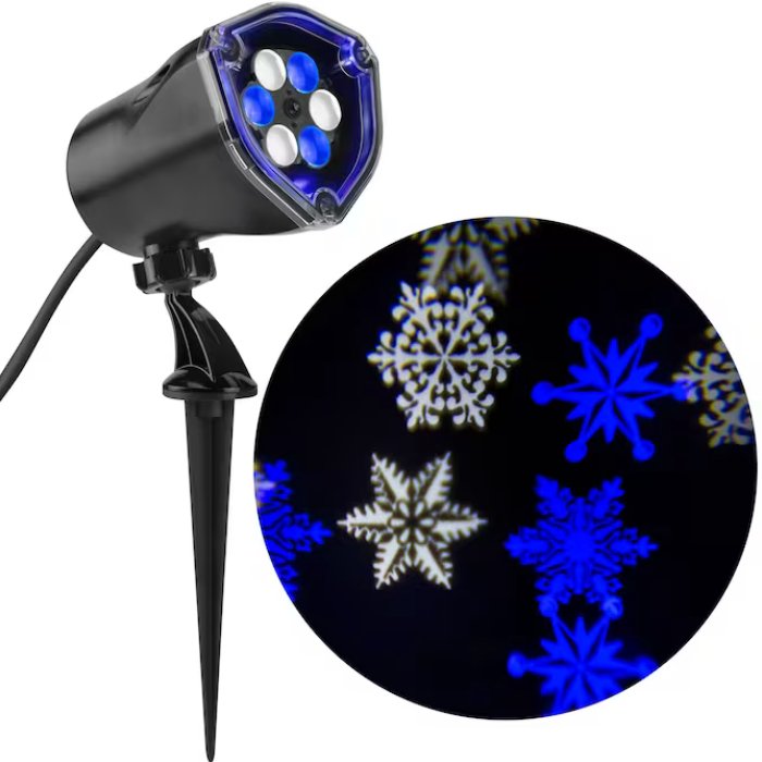 Lumière Projecteur - Tourbillon De Neige Bleu Party Shop