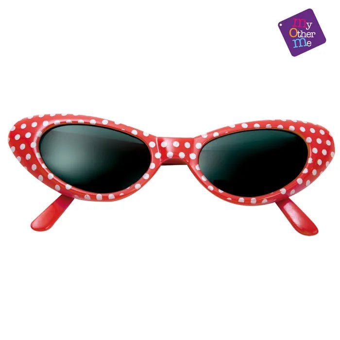 Lunette Année 50 - Rouge à pois Party Shop