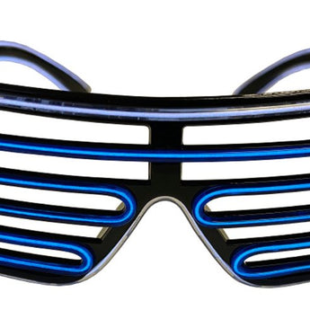 Lunettes À Obturateur Blanc Et Bleu Party Shop