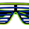 studio Halloween - Lunettes À Obturateur Bleu Et Jaune - Party Shop