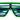 studio Halloween - Lunettes À Obturateur Bleu Et Vert Lime - Party Shop