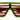 Lunettes À Obturateur Rouge Et Jaune Party Shop