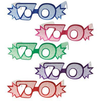 Lunettes De Carton 70 Ans (1) - Party Shop