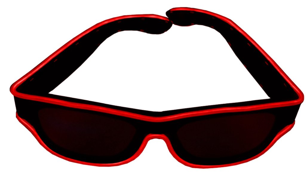 Lunettes Lumineuse Rae Band Rouge Party Shop