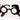 RUBIES - Lunettes Noir "Grad" - Party Shop